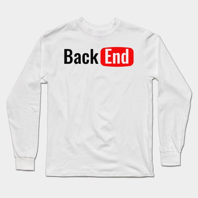 BackEnd Developer - Back-End - YouTube Long Sleeve T-Shirt by FaixaPreta